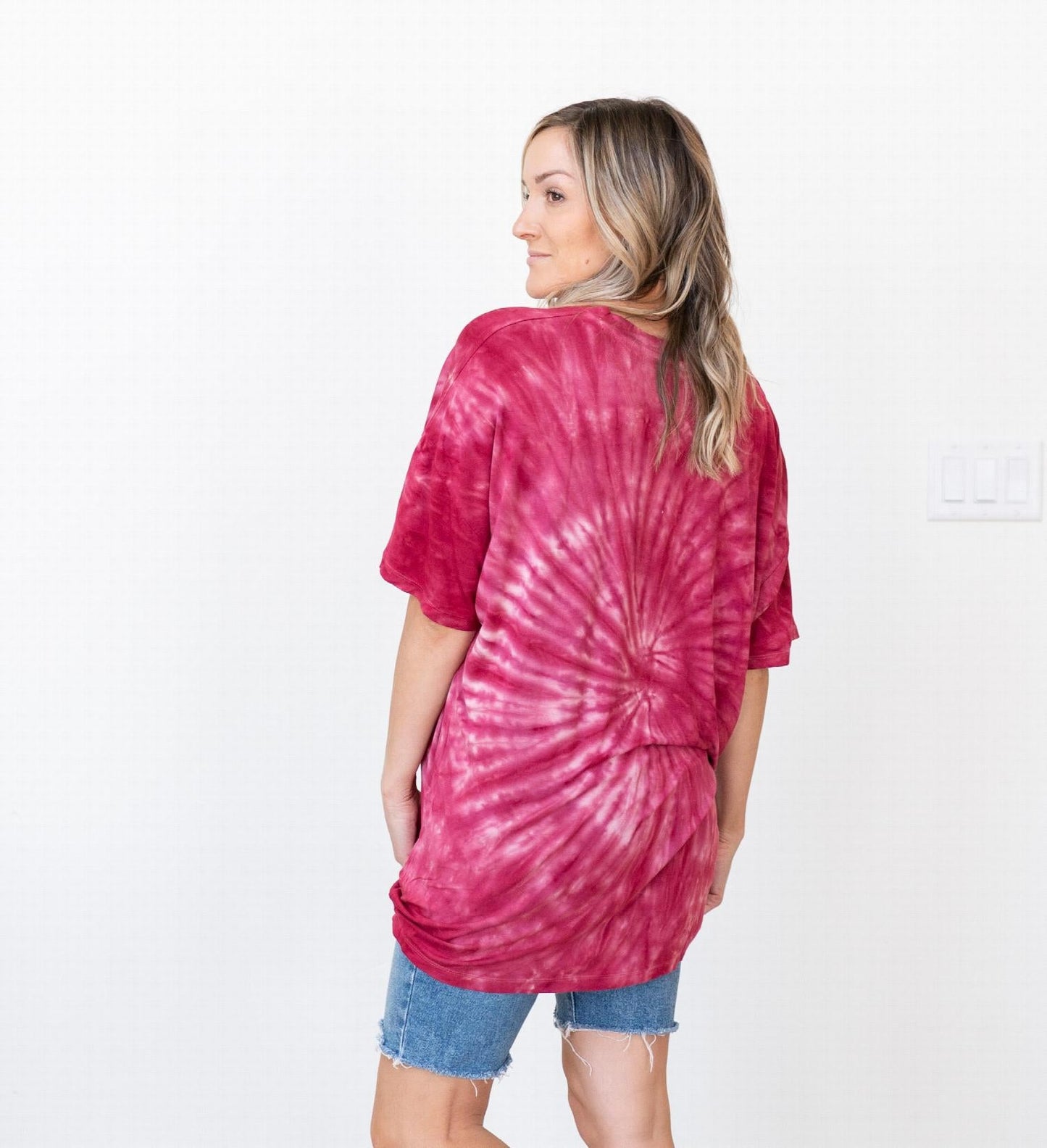 Tie Dye Oversized Cotton Longline Top