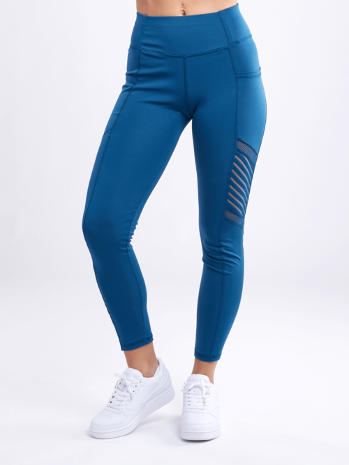 Legging de Pilates taille haute JupiterGear avec poches latérales et pan en maille