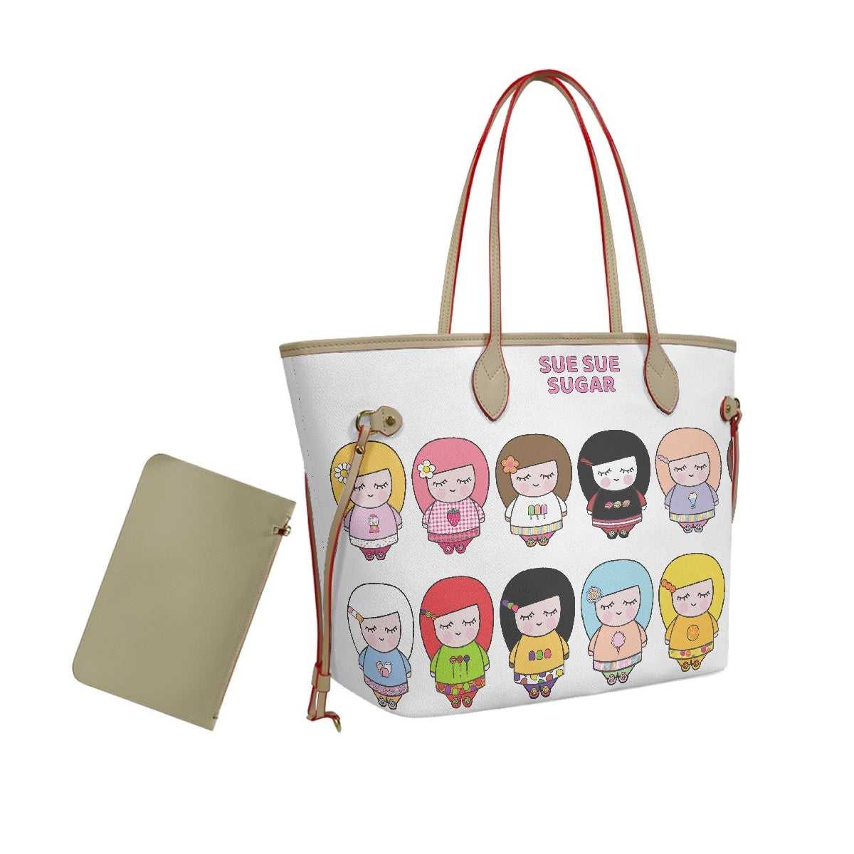 Sue Sue Sweet PU Shoulder Bag- with mini pouch