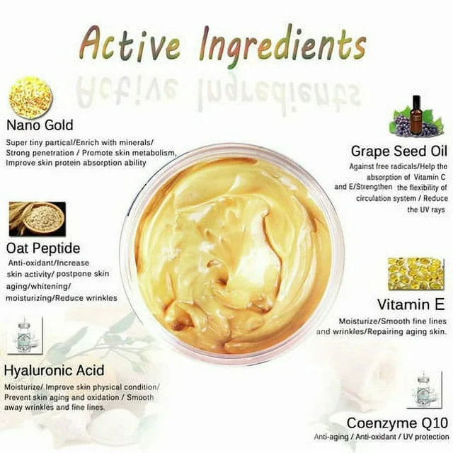 Masque facial au collagène et à l'or 24 carats (6,7 oz) + sérum à l'or (1 oz) Hydratant