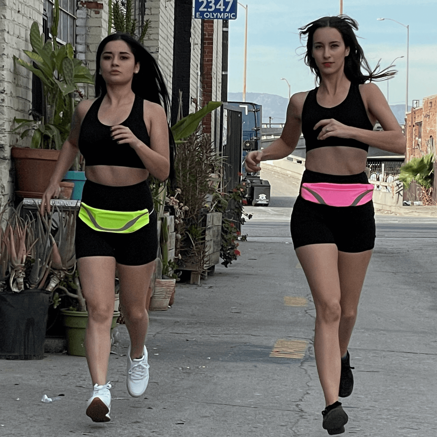 Ceinture de course sport résistante à l'eau avec bande réfléchissante