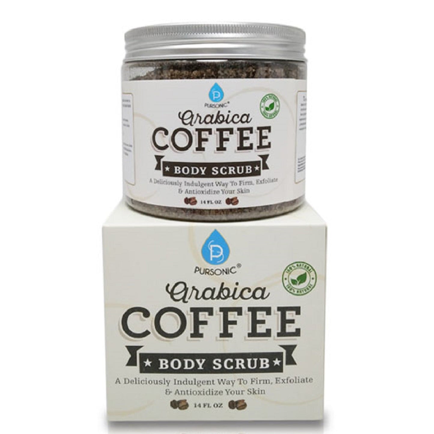 Gommage corporel au café arabica 100 % naturel 14 oz