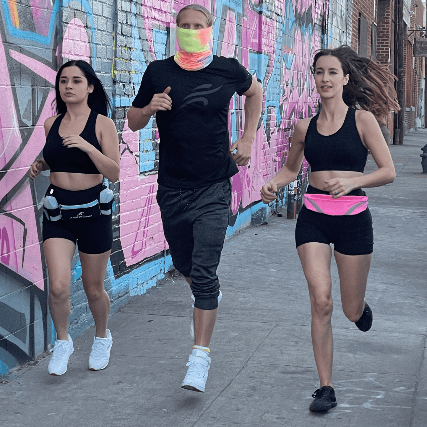 Ceinture de course sport résistante à l'eau avec bande réfléchissante