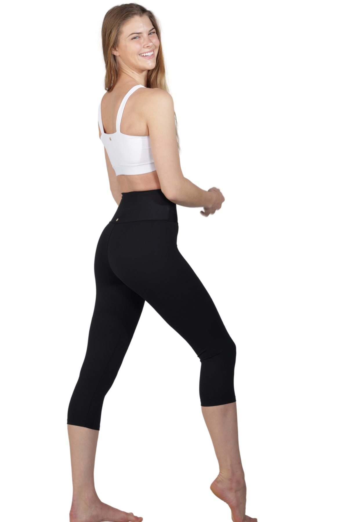Leggings capri deportivos de cintura alta NINA BLACK