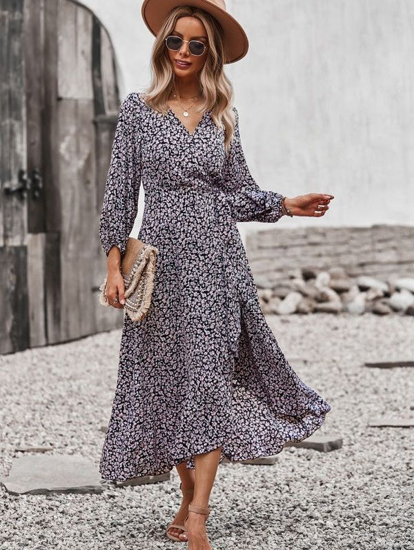 Vestido midi estampado