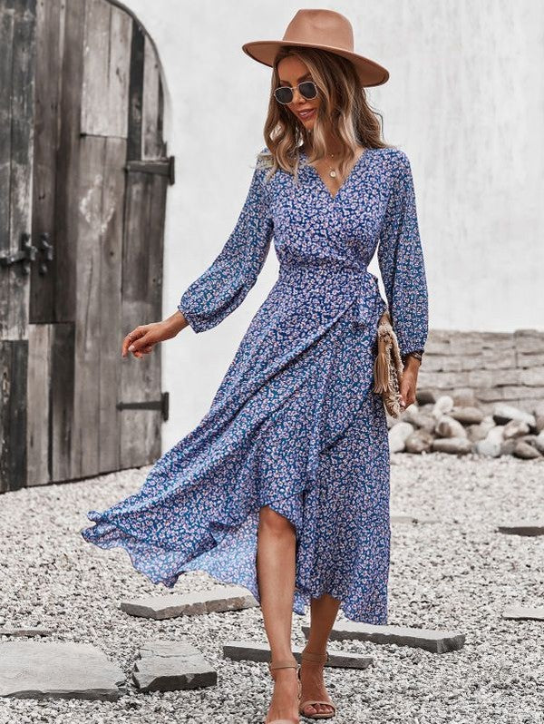 Vestido midi estampado