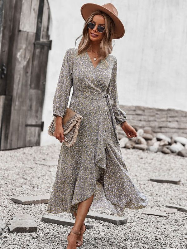 Vestido midi estampado