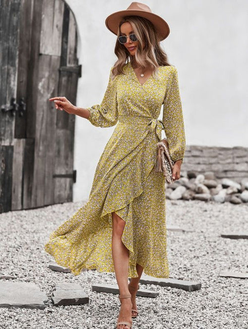 Vestido midi estampado