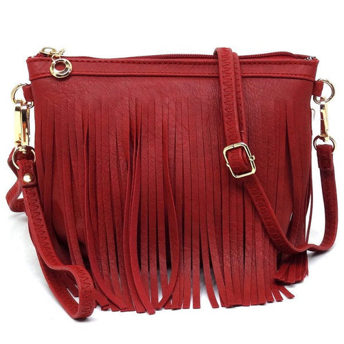 Sac bandoulière à franges western
