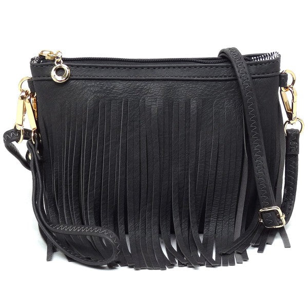Sac bandoulière à franges western