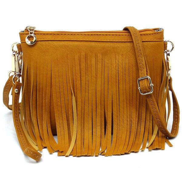 Sac bandoulière à franges western