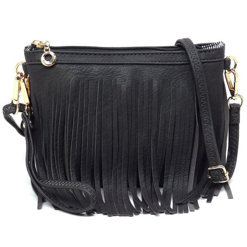 Sac bandoulière à franges western