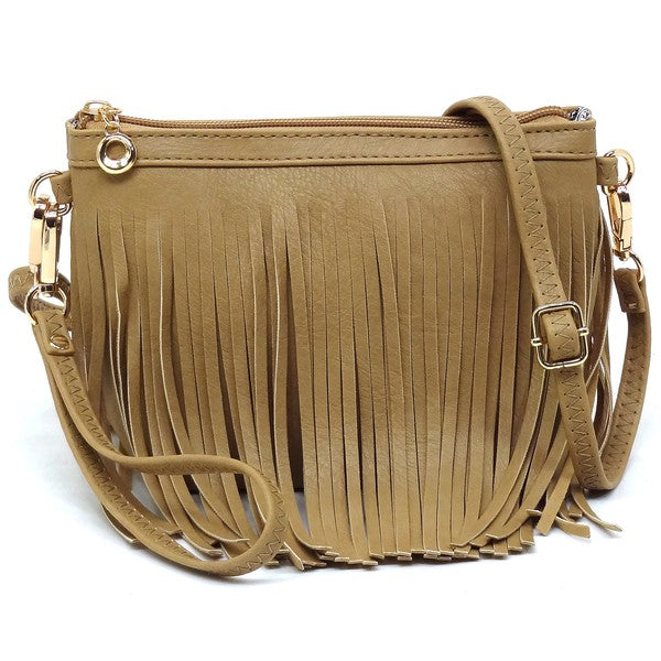 Sac bandoulière à franges western