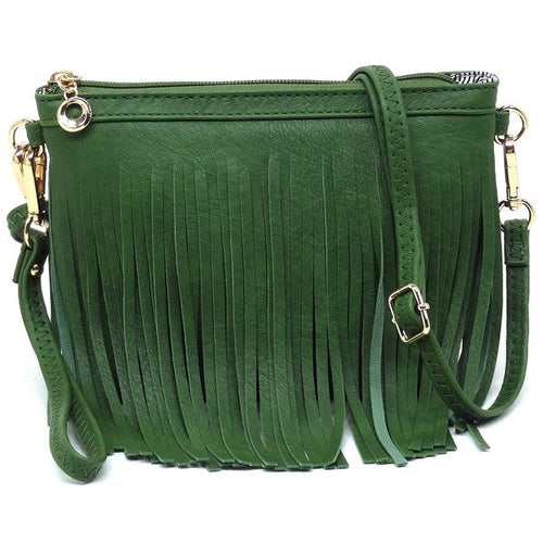 Sac bandoulière à franges western