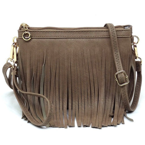 Sac bandoulière à franges western