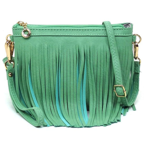 Sac bandoulière à franges western