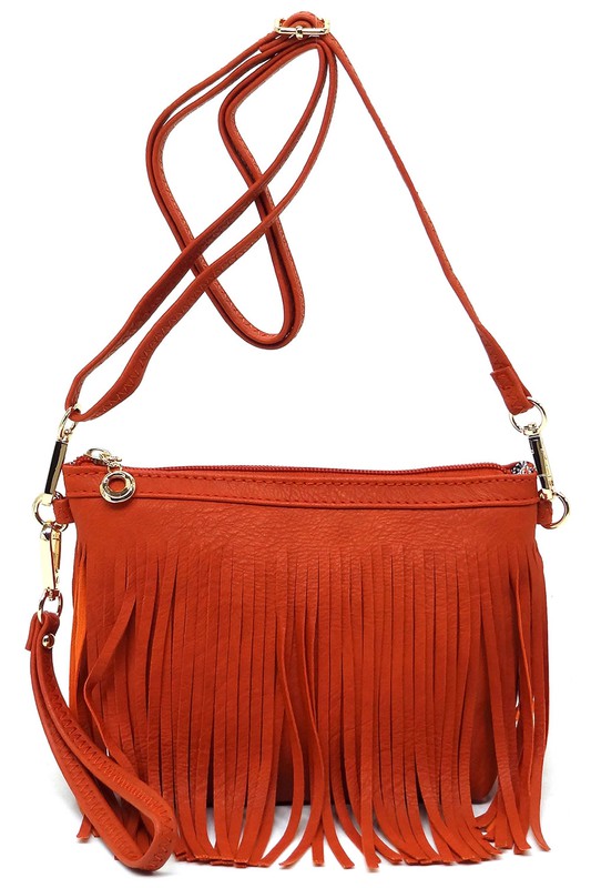 Sac bandoulière à franges western