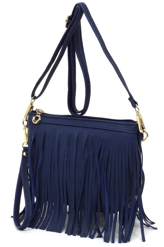 Sac bandoulière à franges western