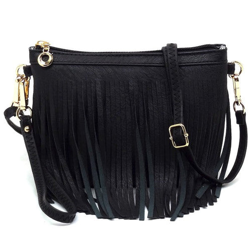 Sac bandoulière à franges western