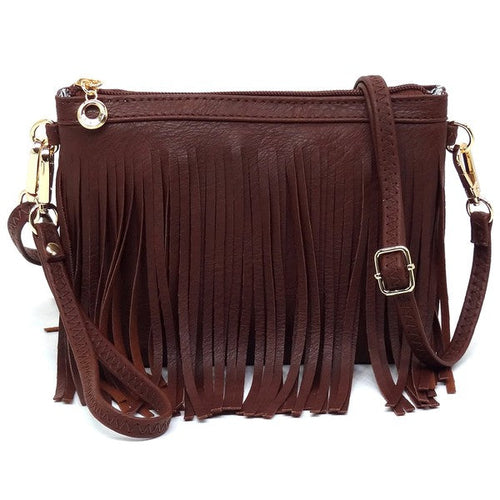 Sac bandoulière à franges western