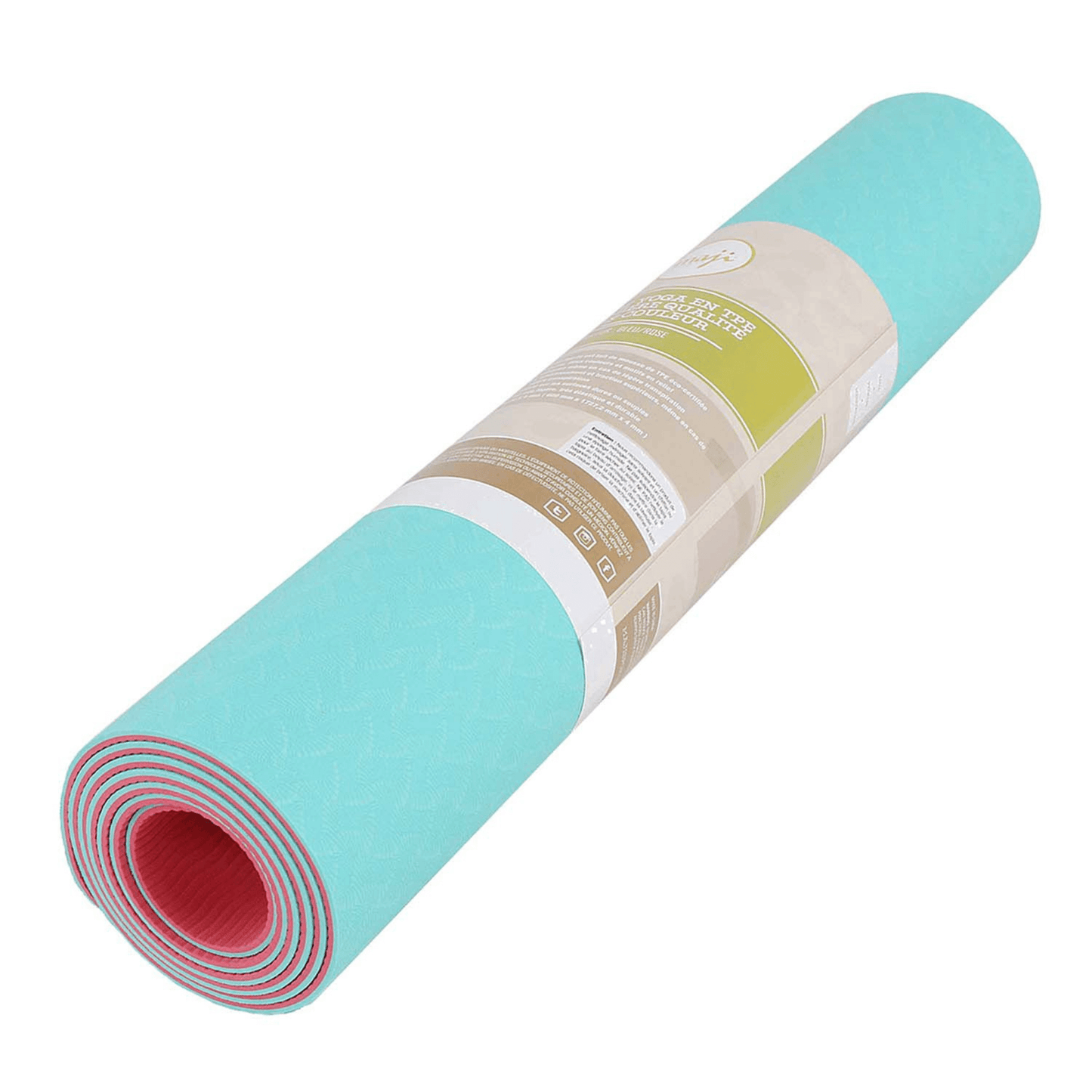 Tapis de yoga TPE bicolore de qualité supérieure