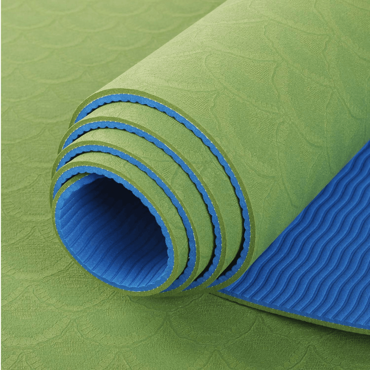 Tapis de yoga TPE bicolore de qualité supérieure