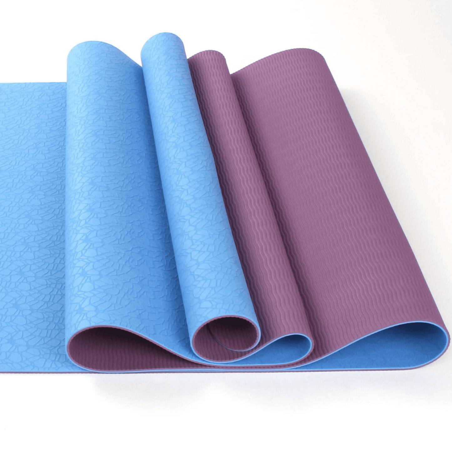 Tapis de yoga TPE bicolore de qualité supérieure