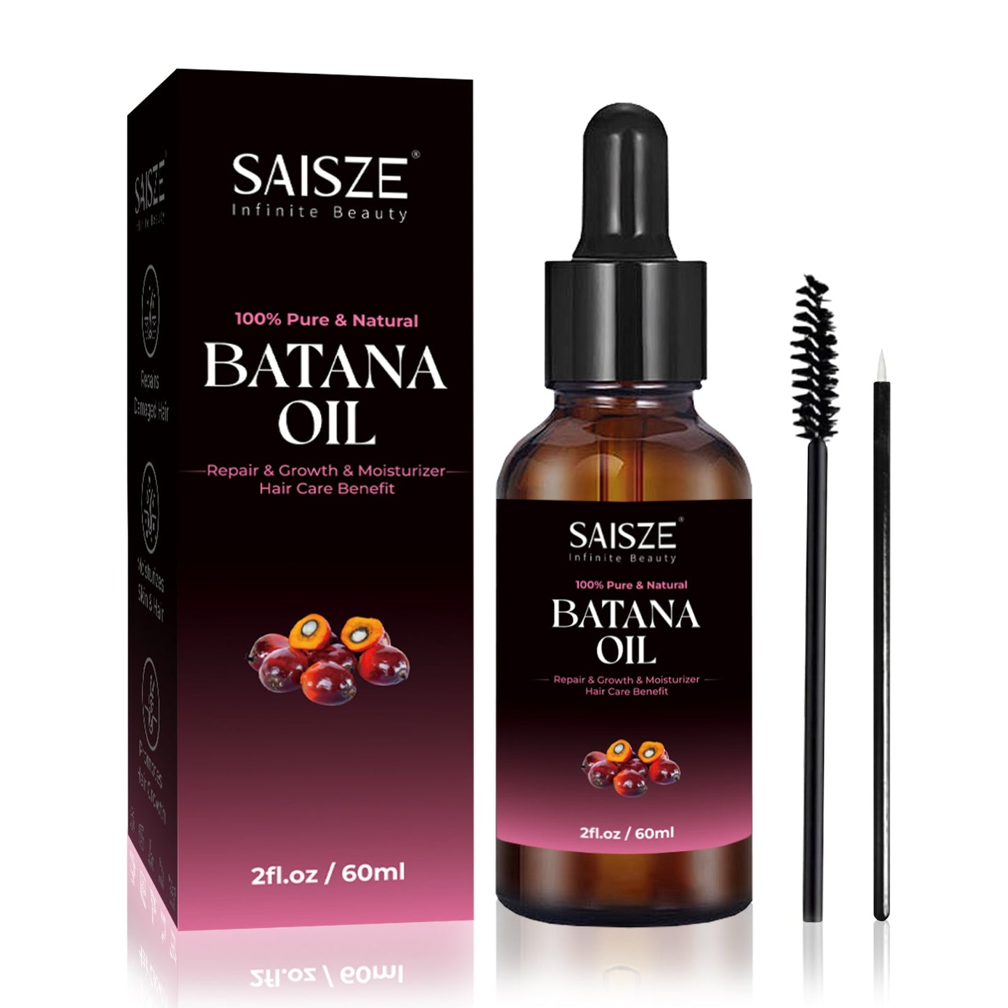 Huile essentielle de Batana pour le soin des cheveux, 100 % pure et naturelle, 57 ml