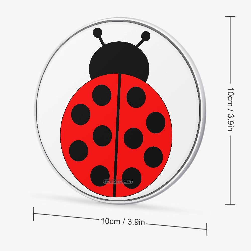 Cargador inalámbrico Jacki Easlick Ladybug de 10 W