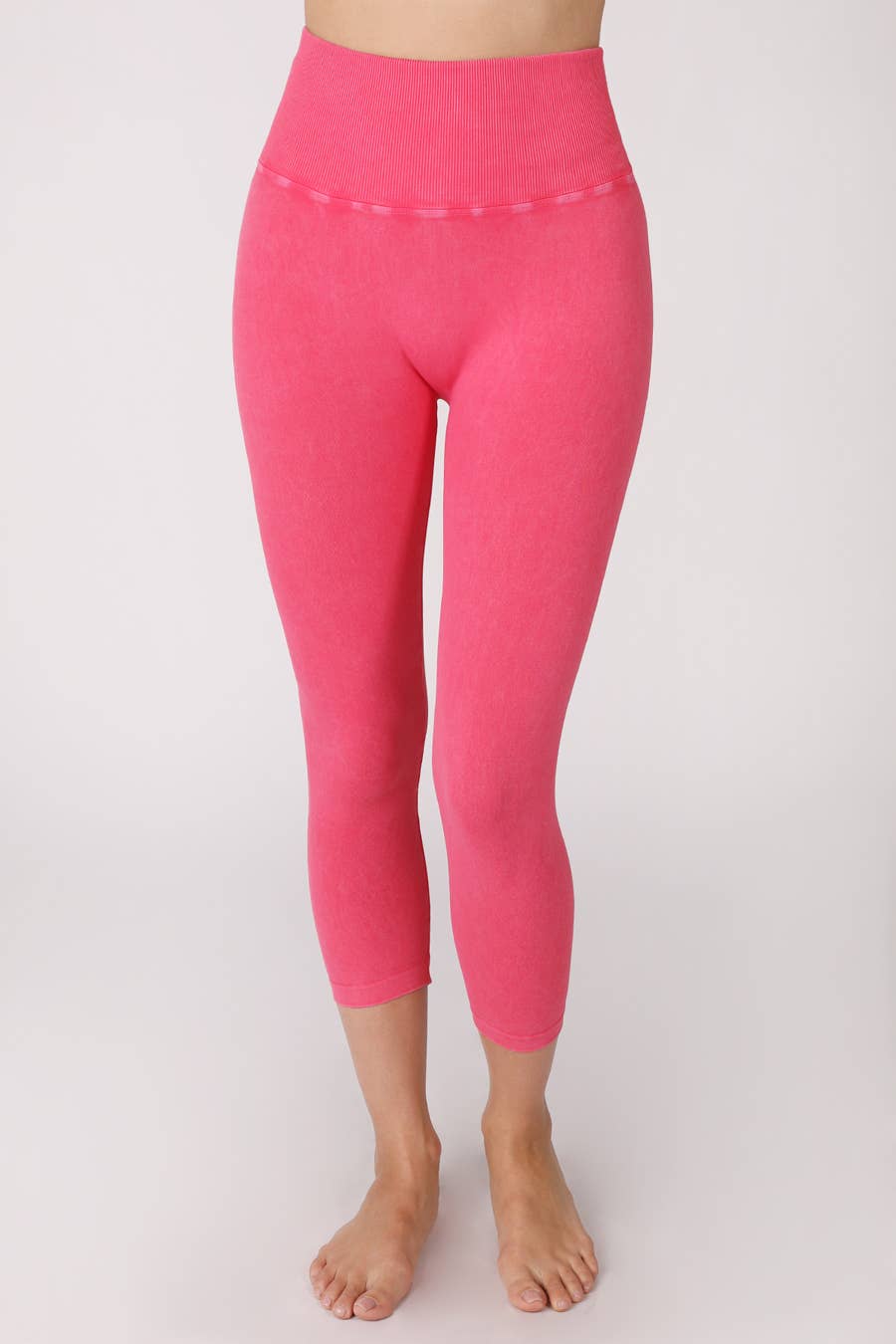 Capri taille haute vintage Well-In Vogue, taille unique, rose
