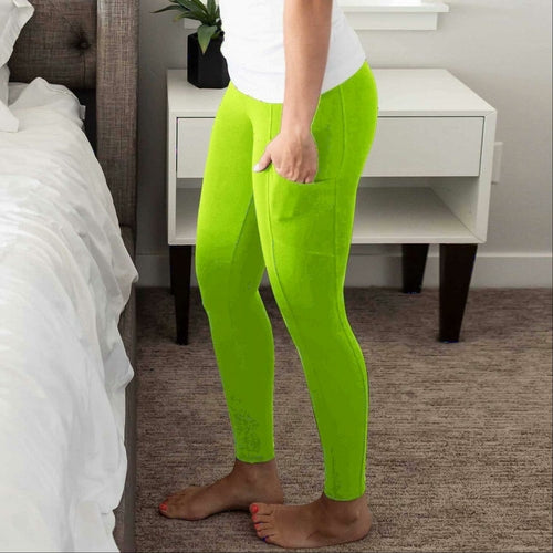Leggings largos de microfibra cepillada