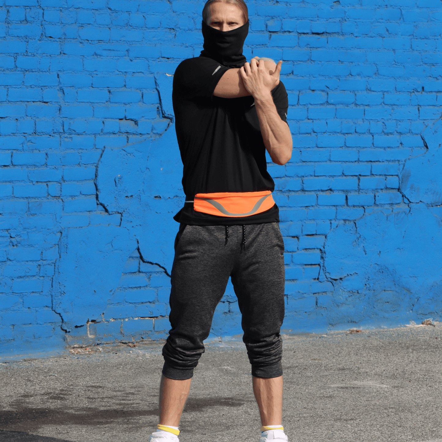 Ceinture de course sport résistante à l'eau avec bande réfléchissante