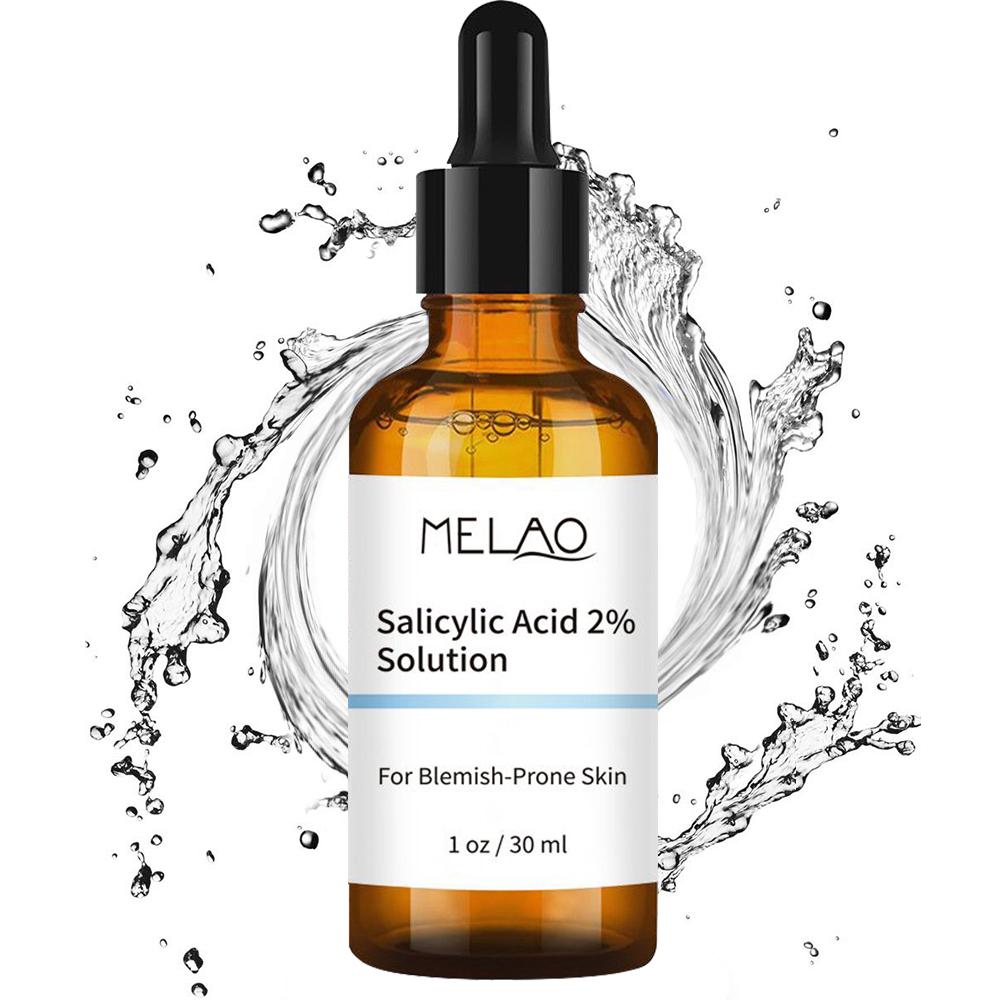Suero de ácido salicílico al 2%, exfoliante suave para el acné, aclara los poros y el sebo.