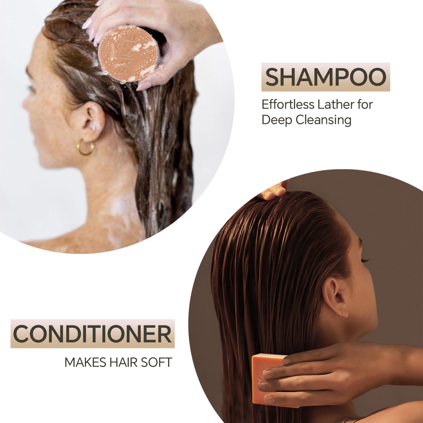Champú y acondicionador con proteína de agua de arroz natural para el cabello