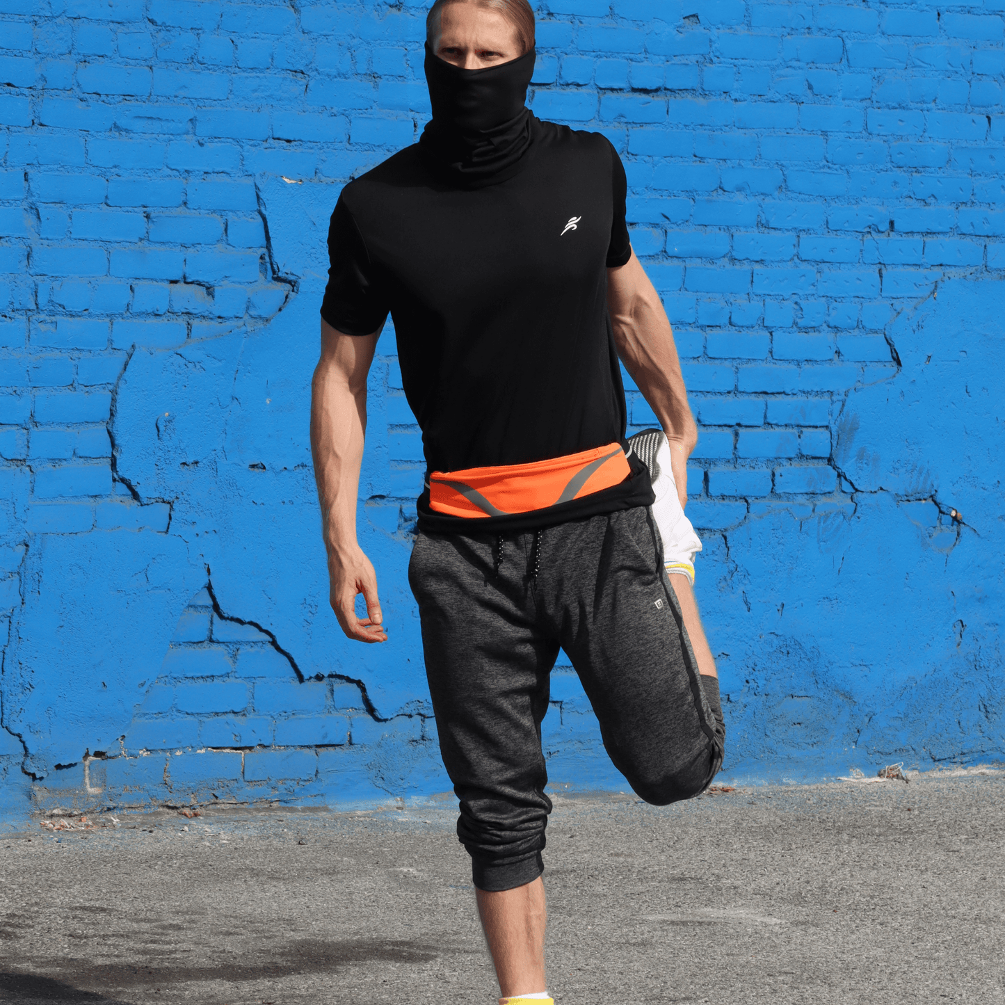 Ceinture de course sport résistante à l'eau avec bande réfléchissante