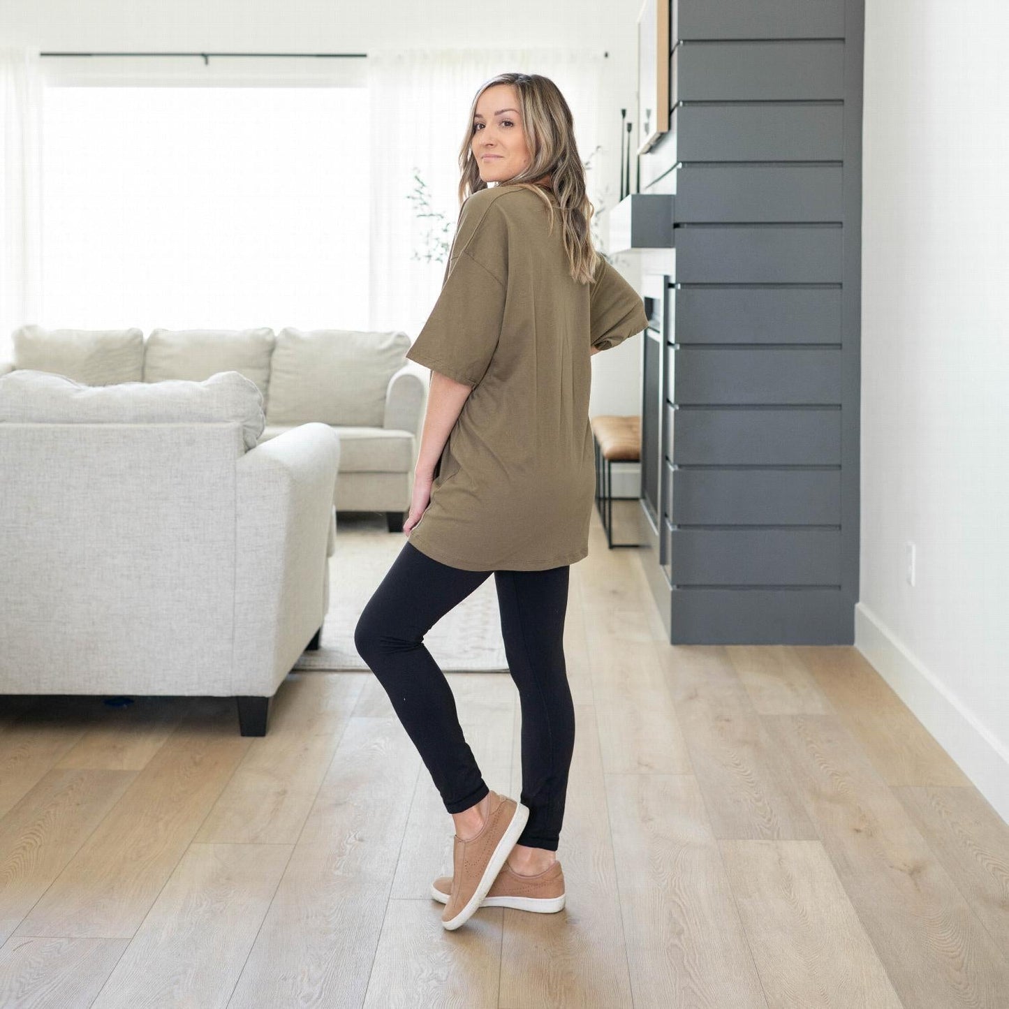 Cotton Drop Shoulder Boyfriend Box Tee