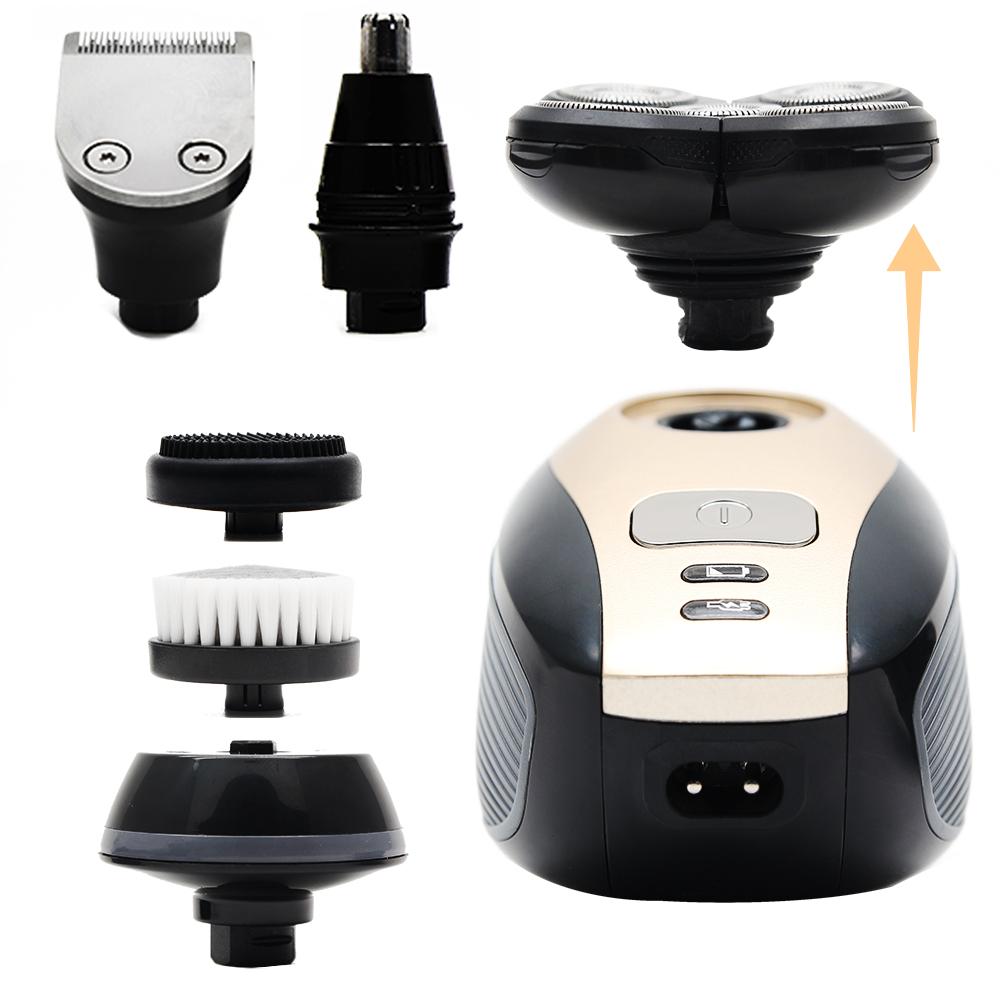 Rasoir électrique rechargeable 5 en 1 pour homme, 5 têtes flottantes