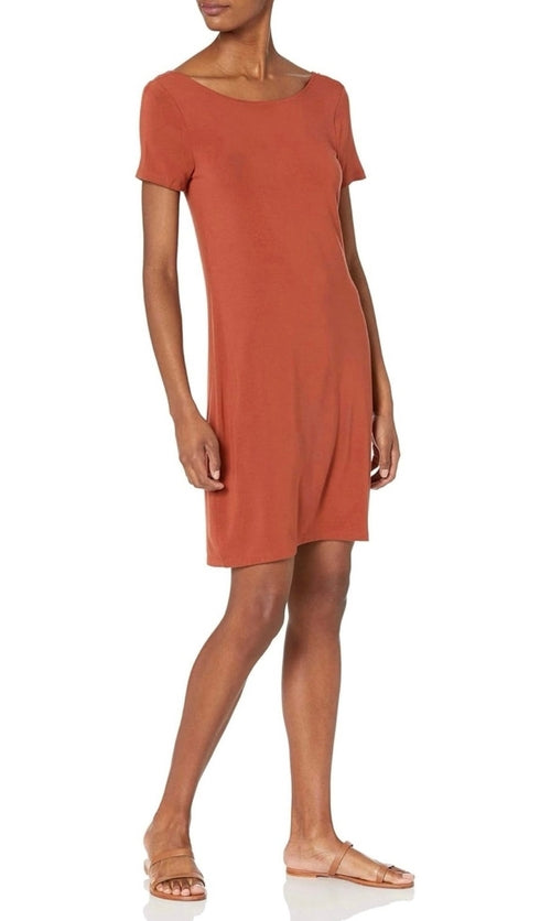 Robe t-shirt en jersey coupe classique pour femme avec dos ballet