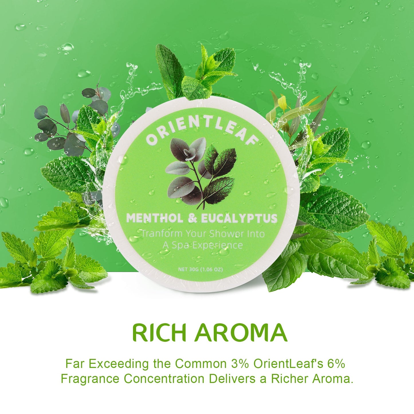 Bombas de ducha de aromaterapia con vaporizador de ducha, 8 unidades, con aceites esenciales naturales