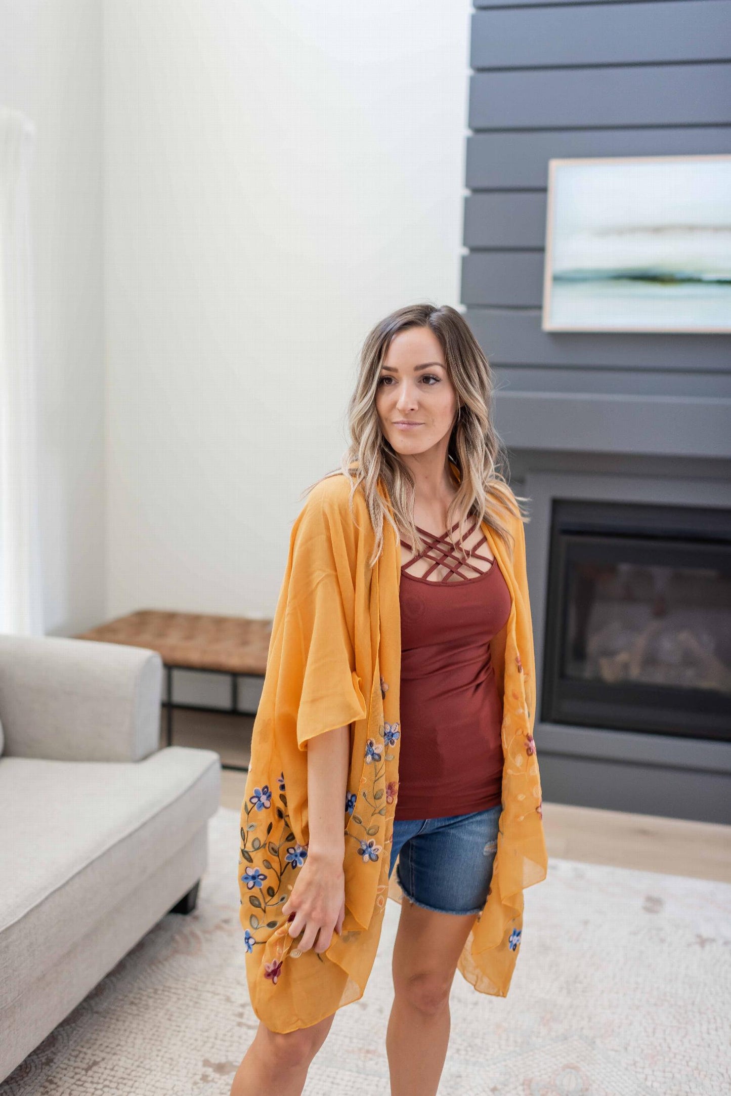 Daisy Floral Kimono