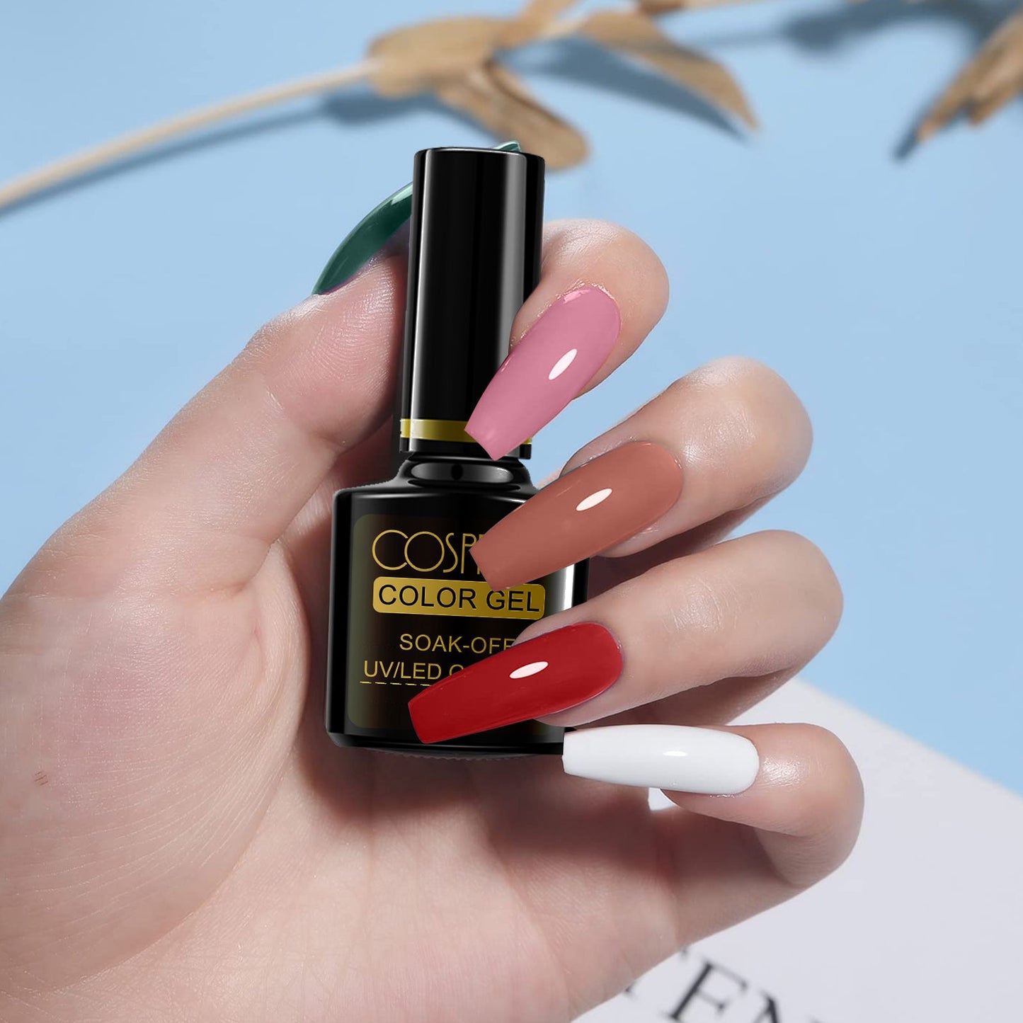 Kit de démarrage pour vernis à ongles gel avec lampe à ongles 36 W et 18 LED, 15 couleurs