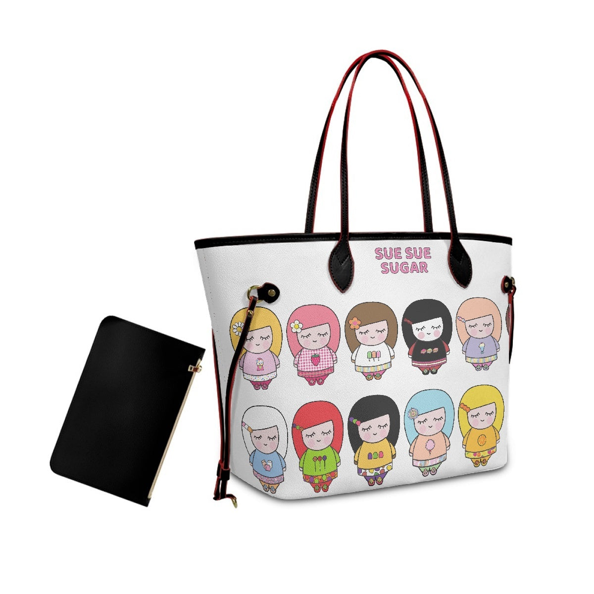 Sue Sue Sweet PU Shoulder Bag- with mini pouch