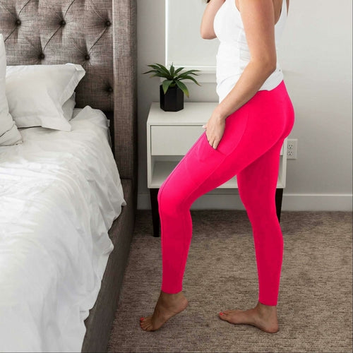 Leggings largos de microfibra cepillada