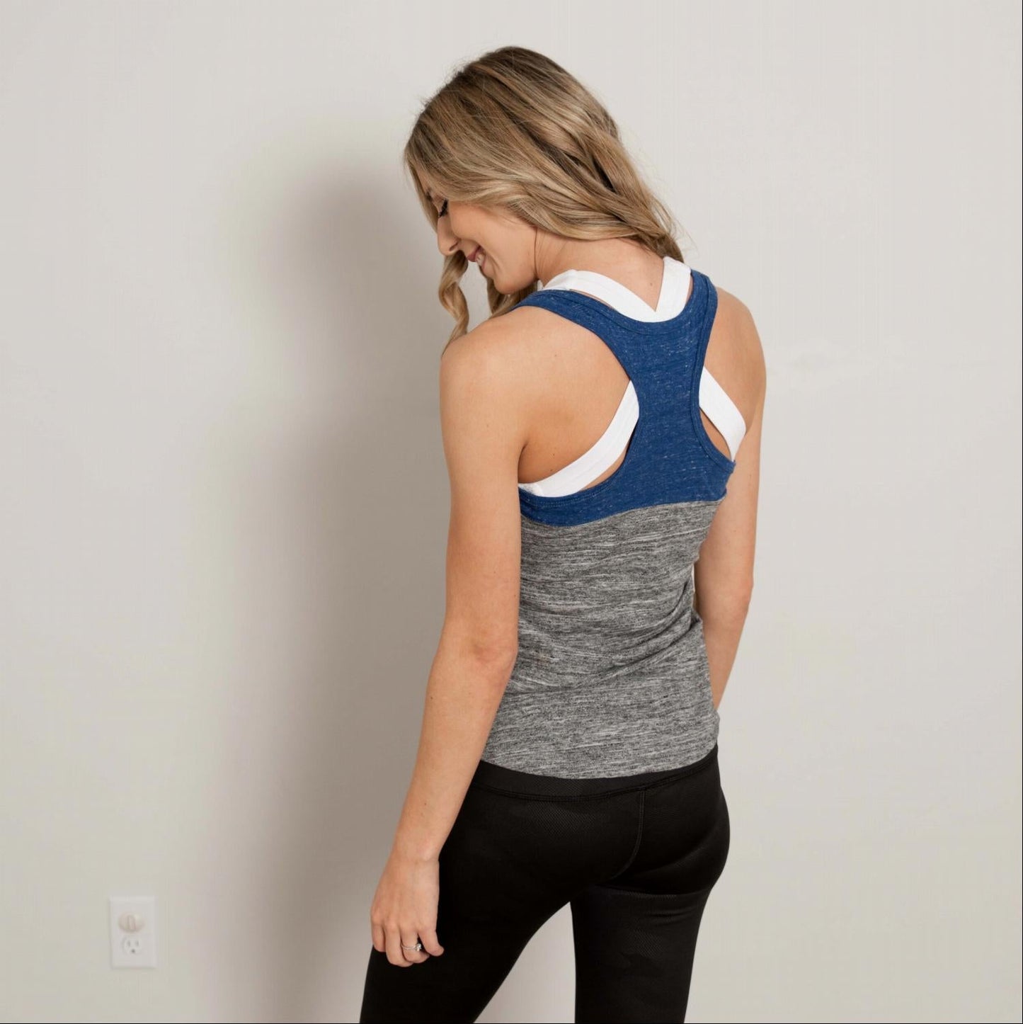 Colorblocked Racer Back Tank