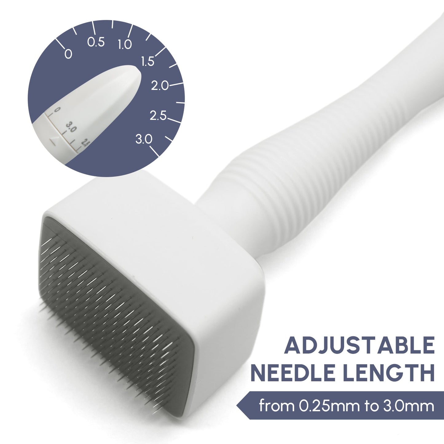 Stylo à aiguilles réglables en titane pour micro-aiguilles Derma