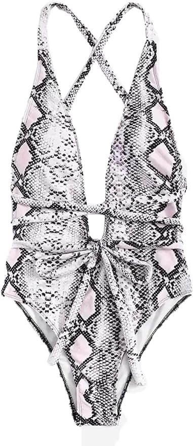 Leopard Print Cross Back Swimsuit – Jada By Rose Paulino