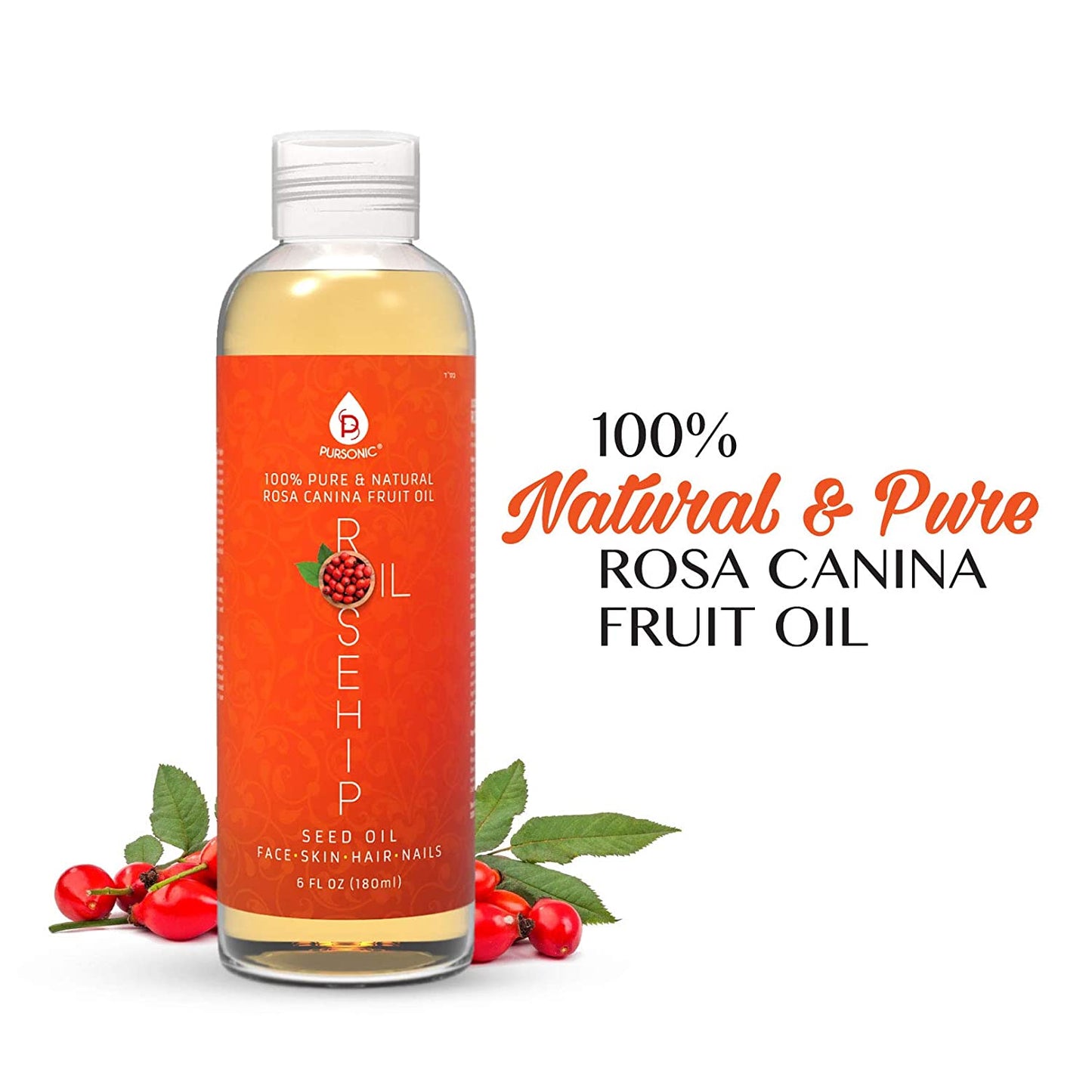 Huile de graines de rose musquée 100 % pure et naturelle, pressée à froid, de qualité supérieure, 170 g