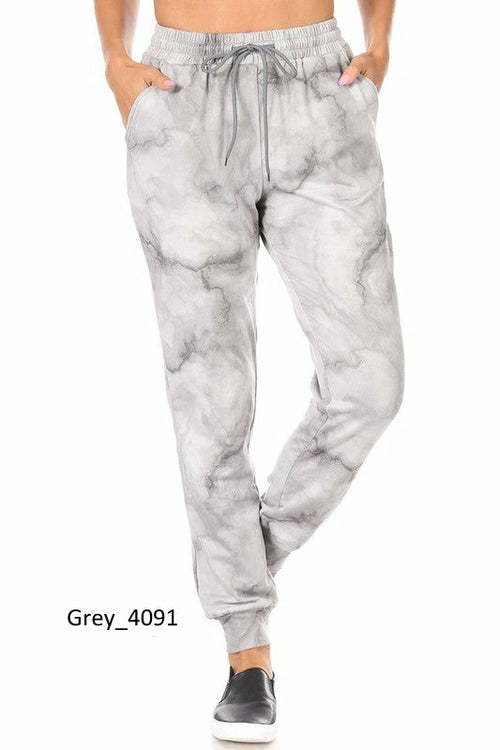 Pantalon de jogging en polaire marbré chaud pour femme
