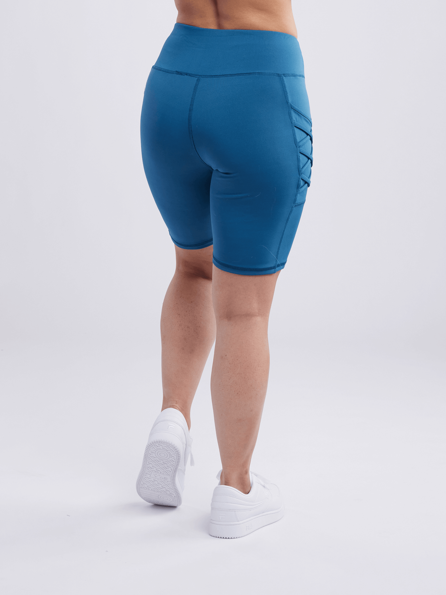 Short d'entraînement taille haute JupiterGear avec poches et design croisé