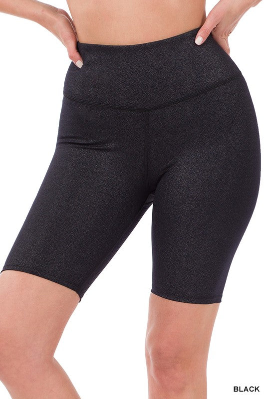Short cycliste athlétique taille haute